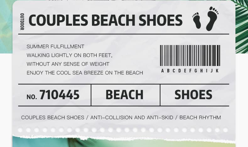 Beach shoes detail 2